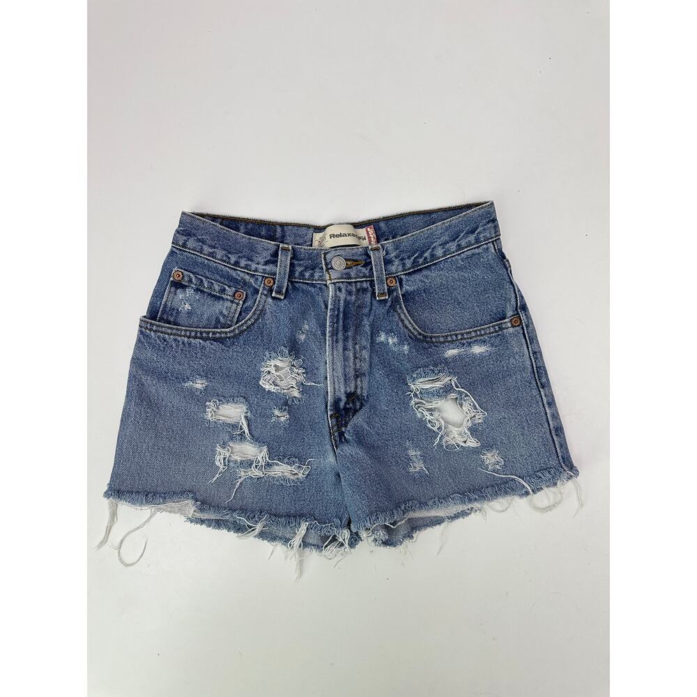 Levi's high rise 505 denim cutoff shorts